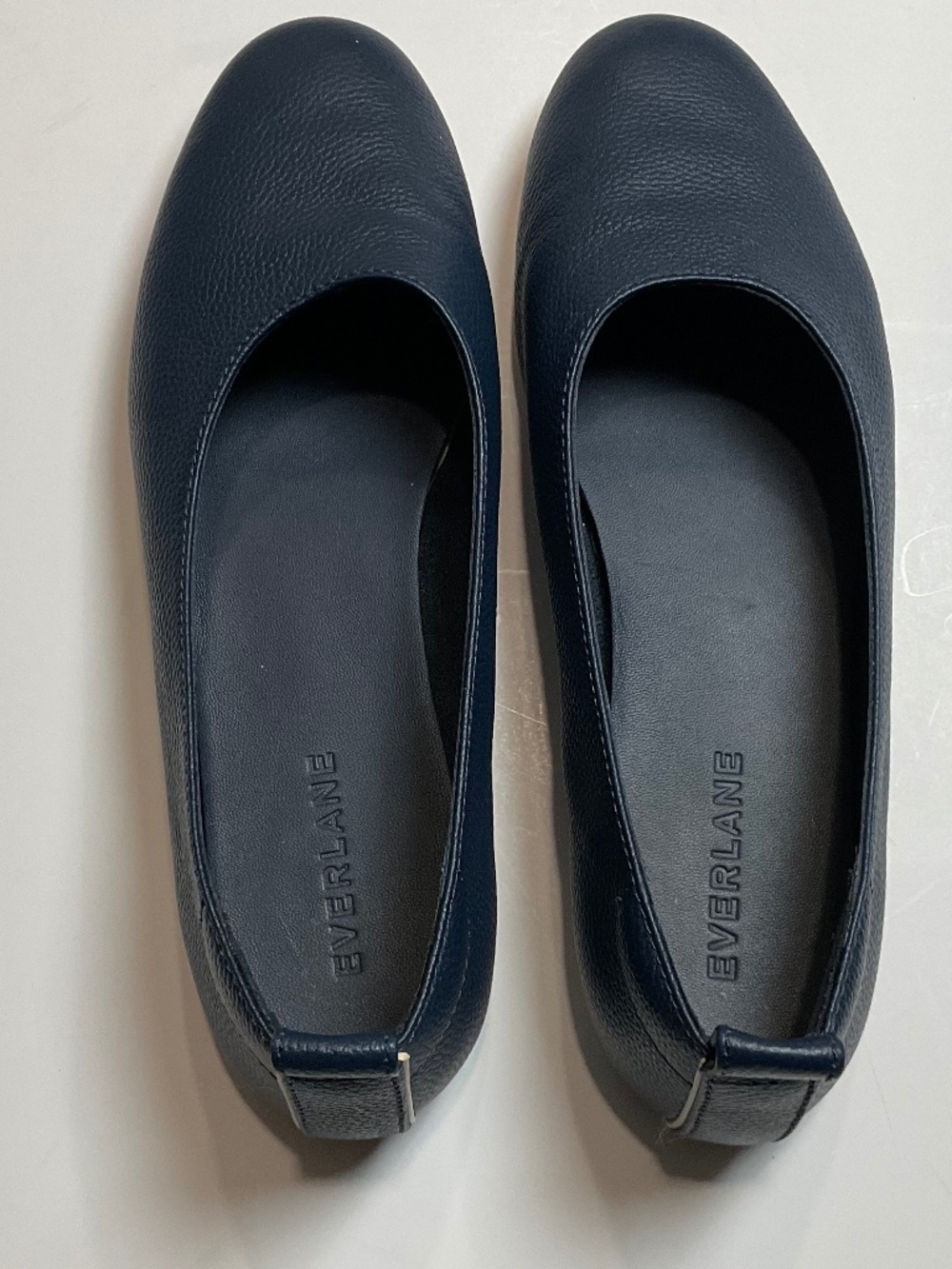 EVERLANE The Day Glove Flats in Blue Italian Leather Size 5.5 - Picture 3 of 8
